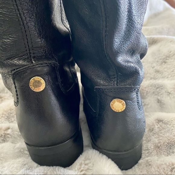 Ted Baker Black Leather Calf High Boots - Picture 8 of 13